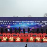 總投資148億、年產(chǎn)4000萬(wàn)噸 安徽寶鎂項(xiàng)目迎來“里程碑”節(jié)點(diǎn)!